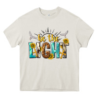Cream be the light Heavy Core Tee - NancyCooperArtShop