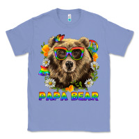 Colony Blue Papa Bear Pride LGBTQ+ Classic Tee - BundleAndBundleShop