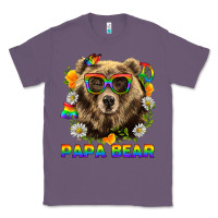 Lavender Papa Bear Pride LGBTQ+ Classic Tee - BundleAndBundleShop