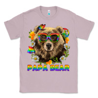 Lilac Papa Bear Pride LGBTQ+ Classic Tee - BundleAndBundleShop