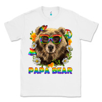 White Papa Bear Pride LGBTQ+ Classic Tee - BundleAndBundleShop