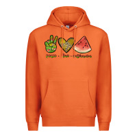 Carrot peace love watermelon Premium Hoodie - JahusDesignShop