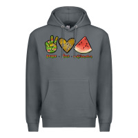 Rock peace love watermelon Premium Hoodie - JahusDesignShop