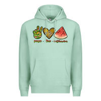 Seafoam peace love watermelon Premium Hoodie - JahusDesignShop