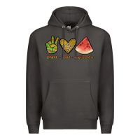 Smoke peace love watermelon Premium Hoodie - JahusDesignShop