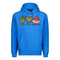 True Royal peace love watermelon Premium Hoodie - JahusDesignShop