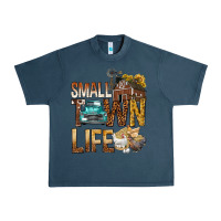 Midnight Navy Small Town Life Urban Heavy Tee - BundleAndBundleShop