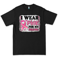 Black i wear pink for my mom breast cancer awareness Premium Tee - Jasminsmagicworld