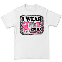 White i wear pink for my mom breast cancer awareness Premium Tee - Jasminsmagicworld