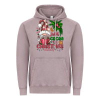 Vintage Zinc Pink Christmas hot cocoa and christmas movies Vintage Hoodie - NancyCooperArtShop