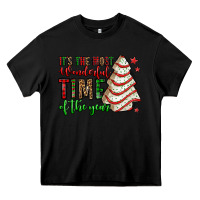 Black it's the most wonderful time of the year christmas tree cake Heavy Core Tee - Jasminsmagicworld