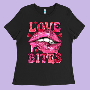 Love Bites Ladies Tee Designed By Nancycooperartshop