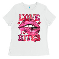 White love bites Ladies Tee - NancyCooperArtShop