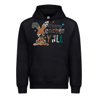 Black Happy Easter Y'all Urban Hoodie - CowhideDigitalArt