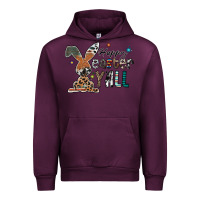 Mauve Wine Happy Easter Y'all Urban Hoodie - CowhideDigitalArt