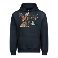 Navy Happy Easter Y'all Urban Hoodie - CowhideDigitalArt