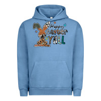 Pigment Pebble Blue Happy Easter Y'all Urban Hoodie - CowhideDigitalArt