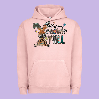 Happy Easter Y'all Urban Hoodie Designed By Cowhidedigitalart