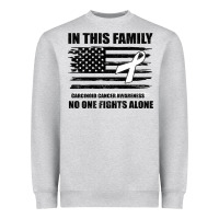 Heather Grey No One Fights Alone Pancreatic Cancer Awareness Heavyweight Sweatshirt - Bettercallsaul