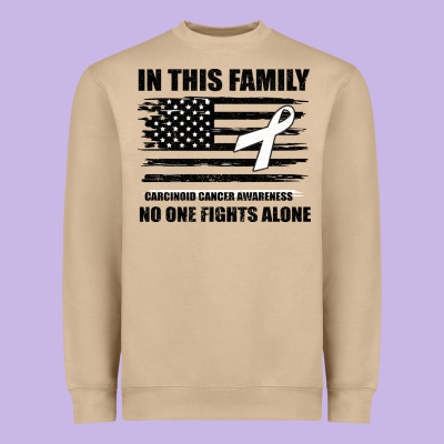 No One Fights Alone Pancreatic Cancer Awareness Heavyweight Sweatshirt Designed By Bettercallsaul