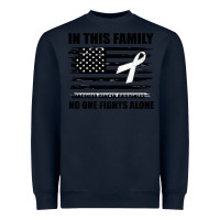 Navy No One Fights Alone Pancreatic Cancer Awareness Heavyweight Sweatshirt - Bettercallsaul