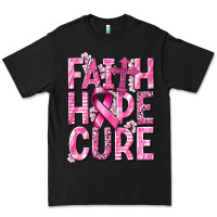 Black faith hope cure cancer Premium Tee - NancyCooperArtShop