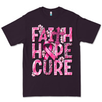 Plum faith hope cure cancer Premium Tee - NancyCooperArtShop