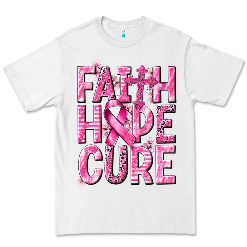 Faith Hope Cure Cancer Premium Tee by NancyCooperArtShop | Teevron