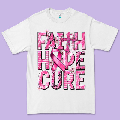Faith Hope Cure Cancer Premium Tee Designed By Nancycooperartshop