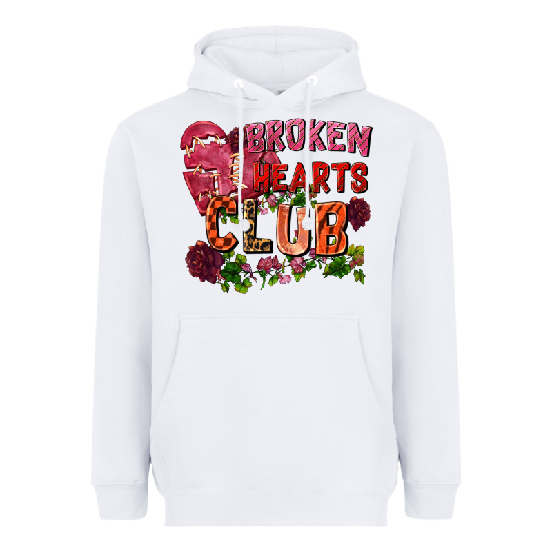 Broken Heart Club Heavyweight Hoodie by FaDigitalArtStudio | Teevron