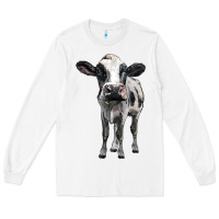 White holstein cow Long Sleeve Tee - BarkalooDesign