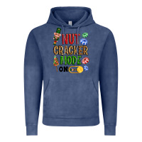 Vintage Denim Nutcracker mode on Vintage Hoodie - NancyCooperArtShop