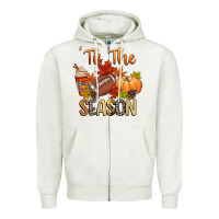 Tis The Season Football Zipper Hoodie | Teevron