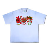 Grape Ice Peace Love Dia De Los Muertos Urban Heavy Tee - BundleAndBundleShop