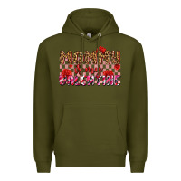 Army Green mommy is my valentine olıvıa Premium Hoodie - OliviaCreatesArt
