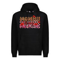 Black mommy is my valentine olıvıa Premium Hoodie - OliviaCreatesArt