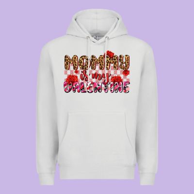 Mommy Is My Valentine Olıvıa Premium Hoodie Designed By Oliviacreatesart