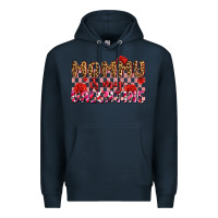 Navy mommy is my valentine olıvıa Premium Hoodie - OliviaCreatesArt