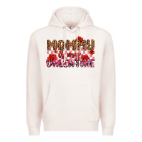 Pale Pink mommy is my valentine olıvıa Premium Hoodie - OliviaCreatesArt