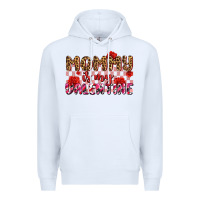 White mommy is my valentine olıvıa Premium Hoodie - OliviaCreatesArt