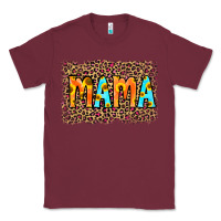 Burgundy Leopard Sunflower Mama Classic Tee - RanaPortraitStore