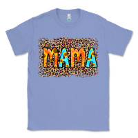 Colony Blue Leopard Sunflower Mama Classic Tee - RanaPortraitStore
