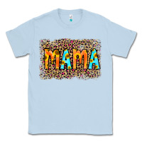Dusty Blue Leopard Sunflower Mama Classic Tee - RanaPortraitStore