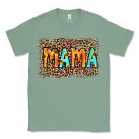 Sage Leopard Sunflower Mama Classic Tee - RanaPortraitStore