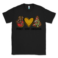 Black peace love christmas Classic Tee - JahusDesignShop