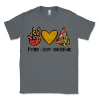 Charcoal Heather peace love christmas Classic Tee - JahusDesignShop