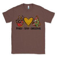 Chestnut peace love christmas Classic Tee - JahusDesignShop