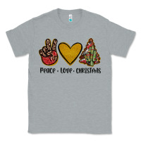 Heather Grey peace love christmas Classic Tee - JahusDesignShop