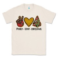 Natural peace love christmas Classic Tee - JahusDesignShop