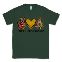 Sports Green peace love christmas Classic Tee - JahusDesignShop